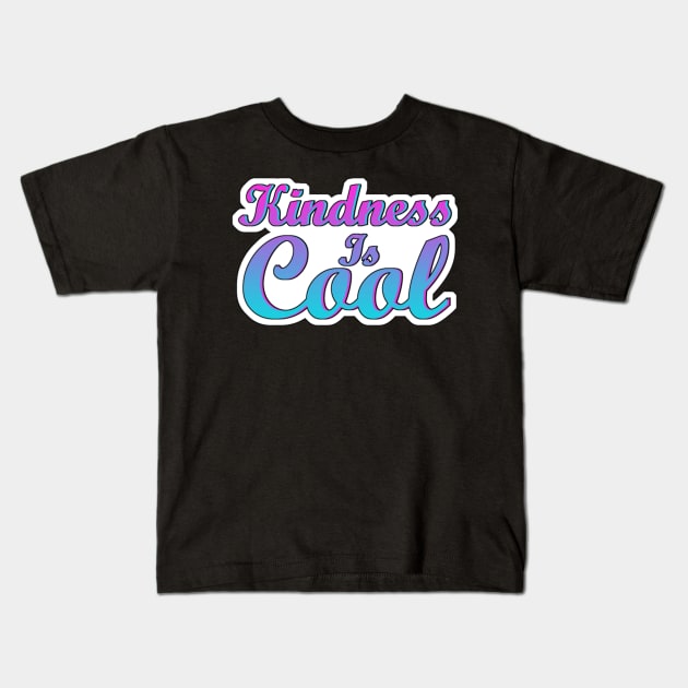 Kindnes Is Cool Vaporwave Kids T-Shirt by aaallsmiles